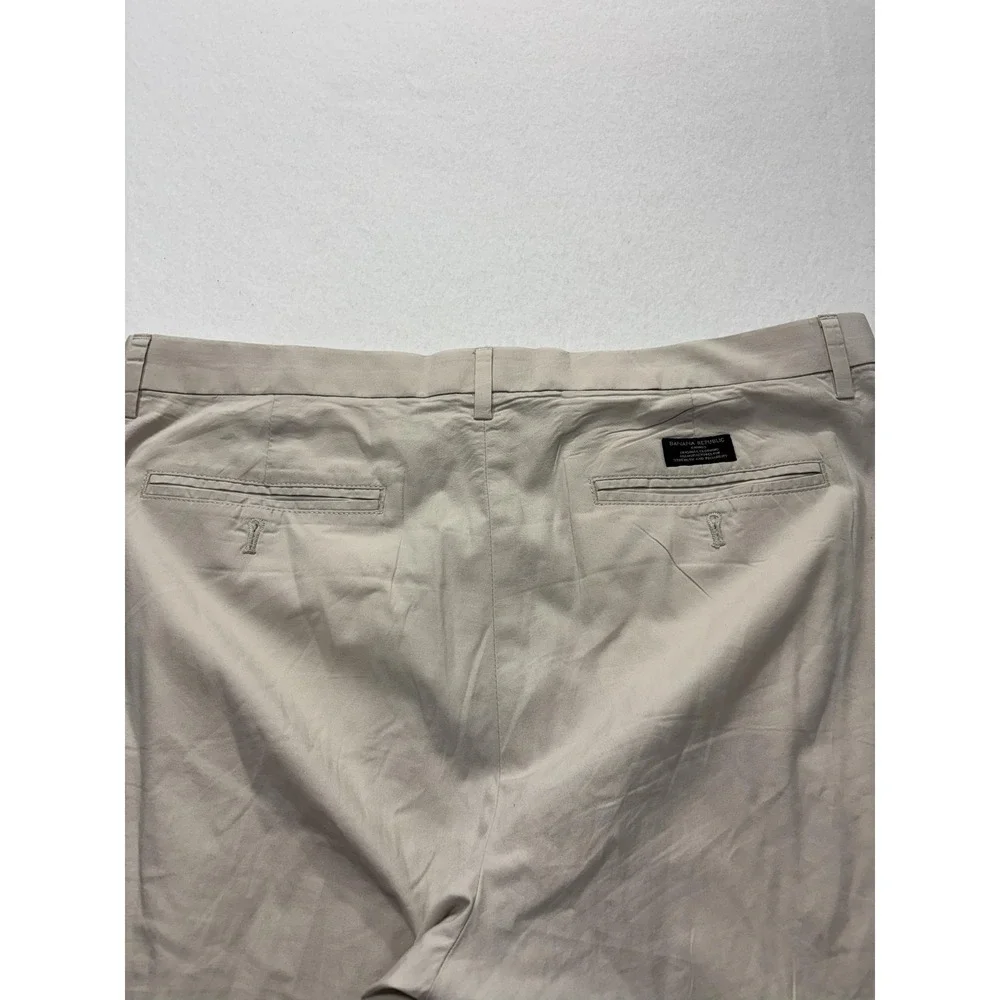 Banana Republic Chino Pants Mens 36x32 Beige Straight Leg Stretch Casual Work